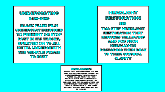 UNDERCOAT & HEADLIGHT PKGS